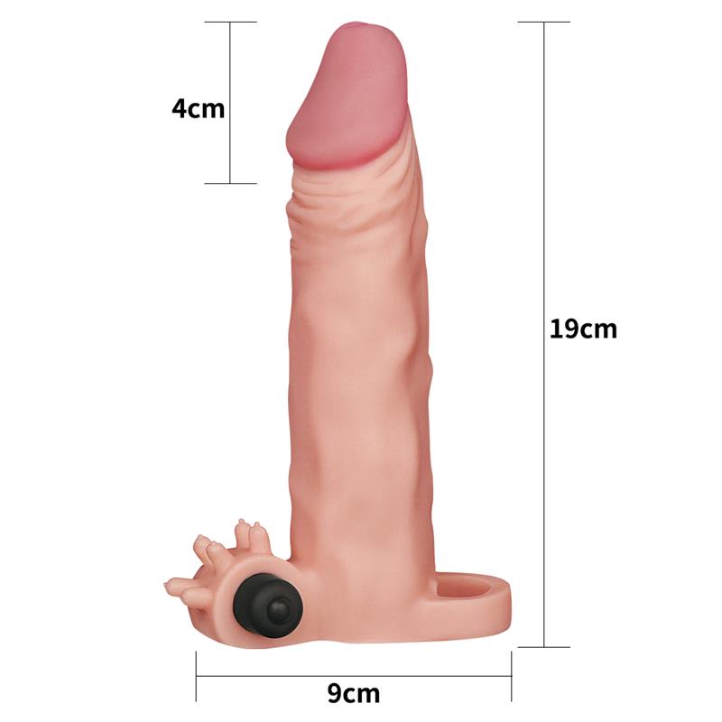 Funda Para El Pene Con Vibración Add 2 Pleasure X-Tender Natural