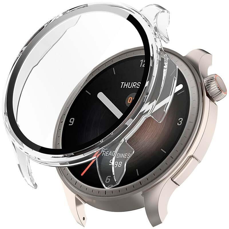 Funda Pc + Cristal Templado Amazfit Balance Transparente