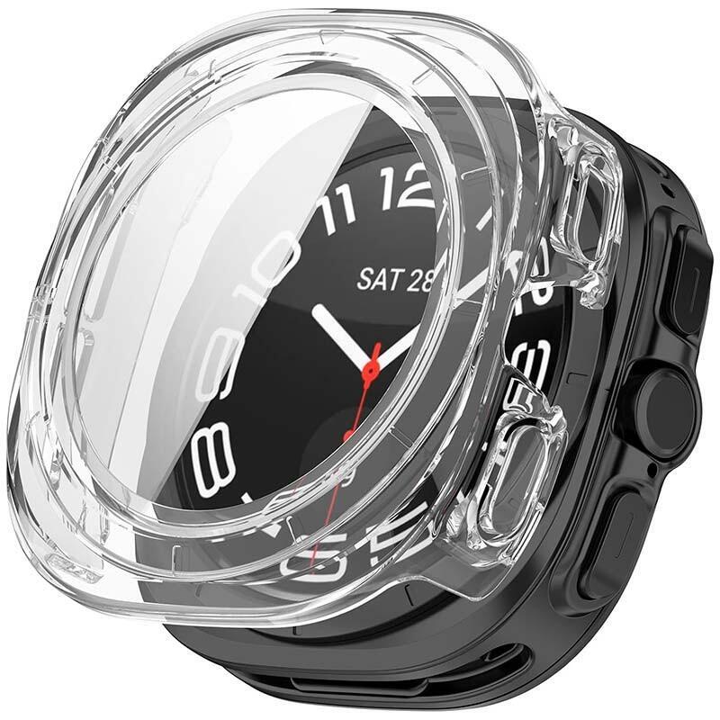 Funda Pc + Cristal Templado Samsung Galaxy Watch Ultra 47mm Transparente
