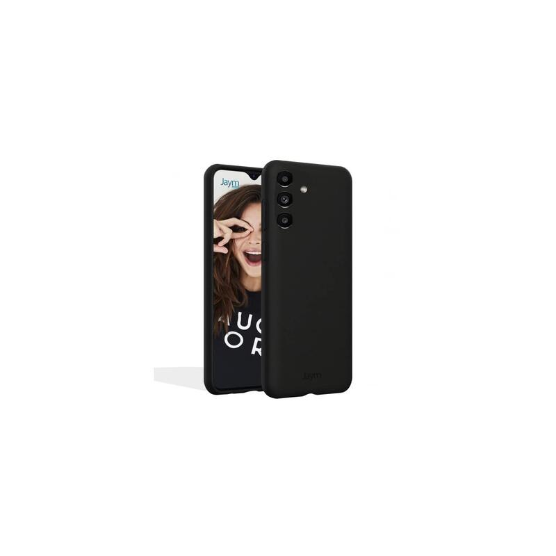 Funda Premium De Silicona Y Microfibra Para Samsung Galaxy S23 Plus Negro - Jaym® Classic® **