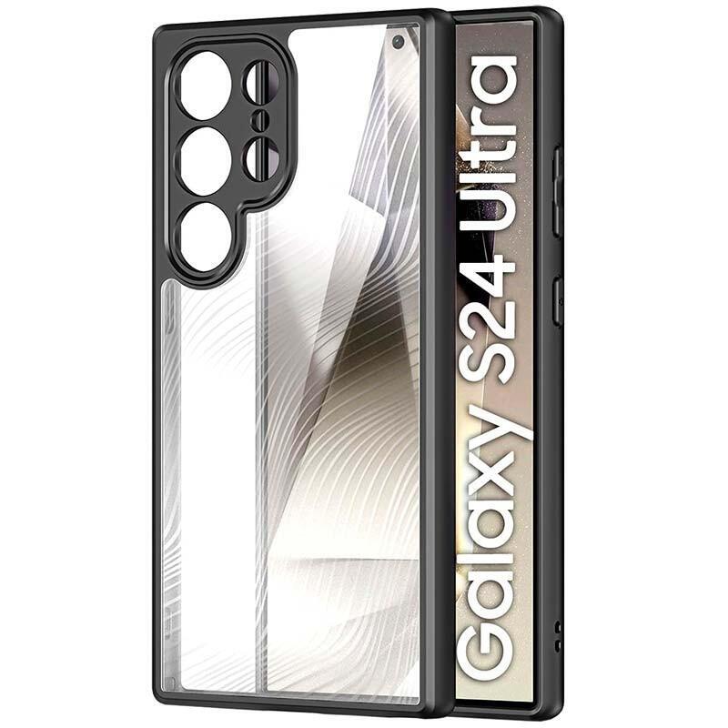Funda Rígida Anti-Scratch Shell Samsung Galaxy S24 Ultra 5g Negro+Transparente