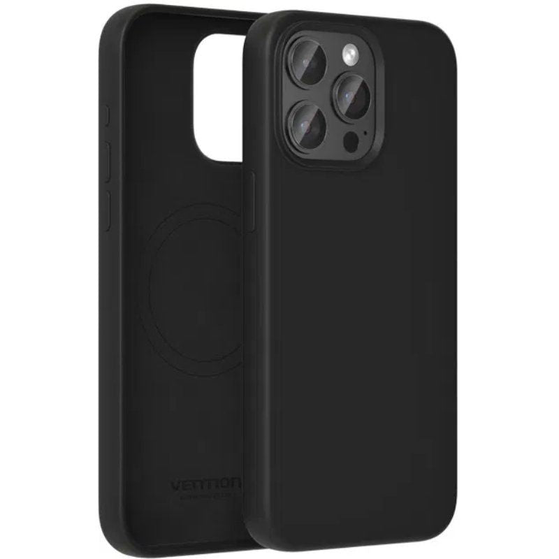 Funda Silicona Con Magsafe Vention Kudb0-40 Compatible Con Iphone 13 Pro Max Negro