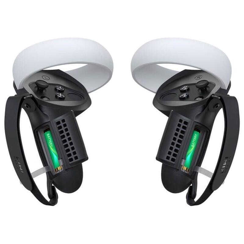 Fundas Protectoras Con Asa Kiwi Design Q1 Pro-2.2 Con Protector De Batería Para Meta Quest 2 Negro