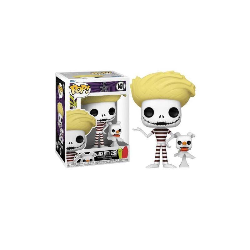 Funko Pop Jack Con Zero En La Playa 1470 - Pesadilla Antes De Navidad - 889698805988