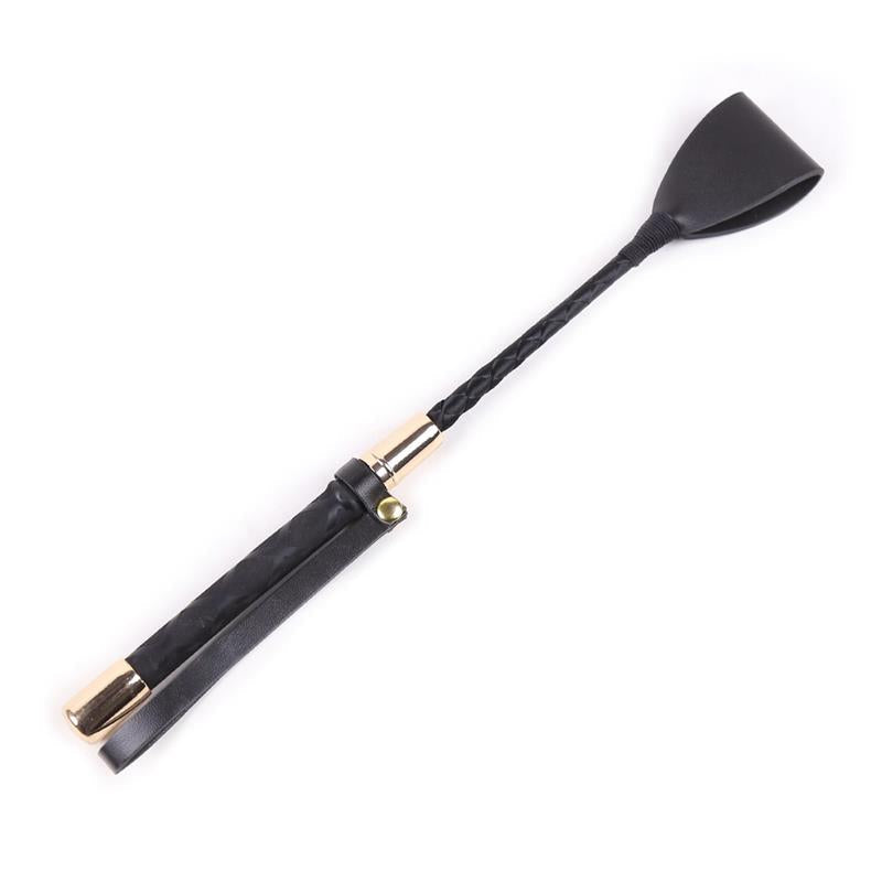 Fusta Clásica Negro Y Dorado 30 Cm