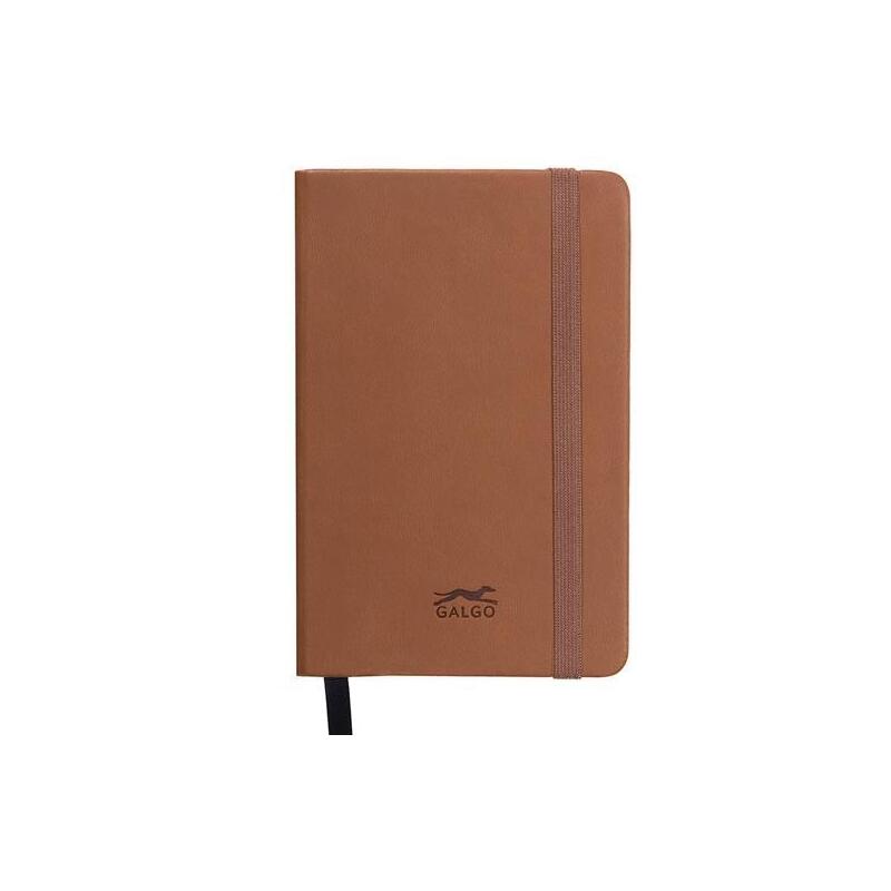 Galgo Cuaderno De Notas Galgo A6 80h Liso Tapa Dura Marrón