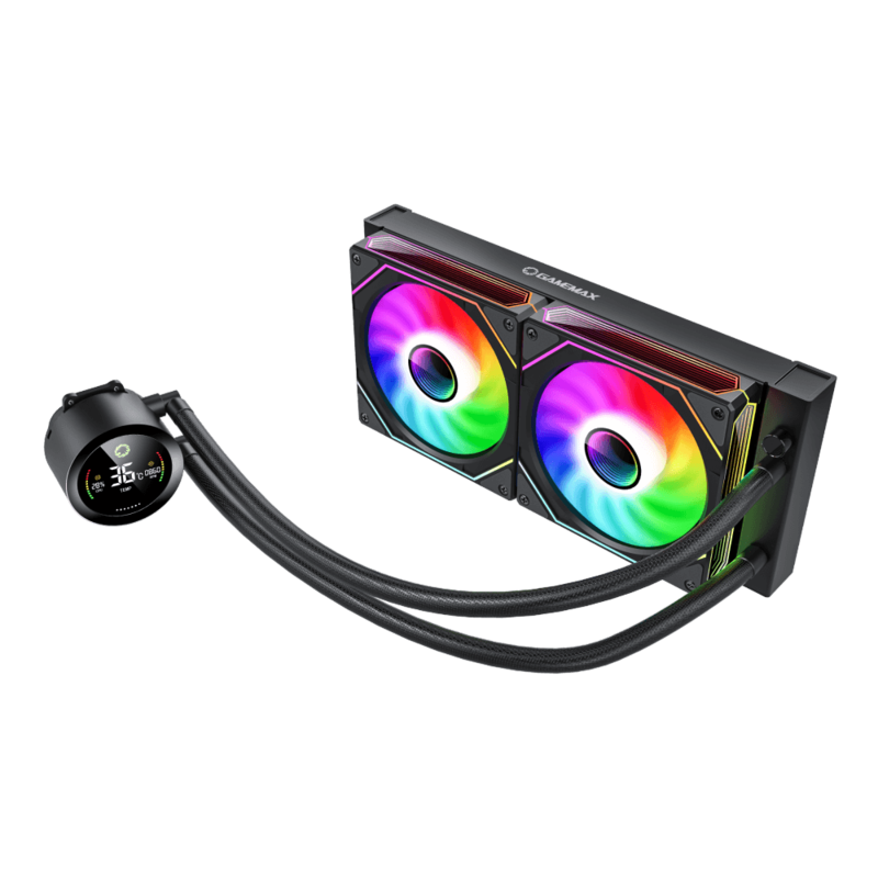 Gamemax Cpu Liquid Cooler Iceburg 240 Digital Black