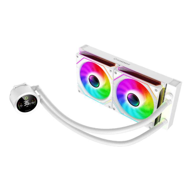 Gamemax Cpu Liquid Cooler Iceburg 240 Digital White
