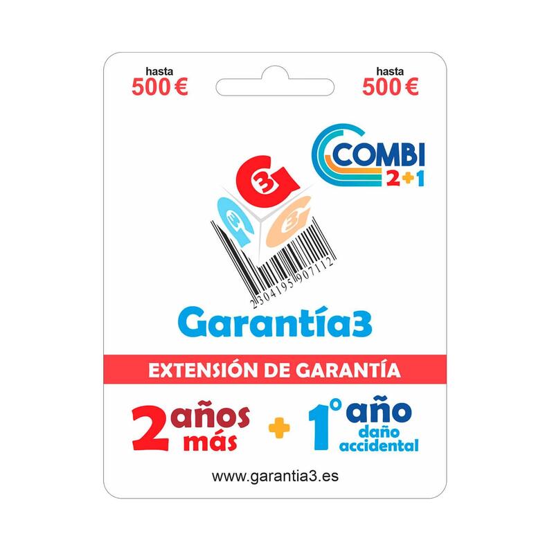 Garantía3 Combi 2+1 Cobertura Hasta 500 2 Años De Extensión De Garantía + 1 Año De Cobertura Por Daño Accidental