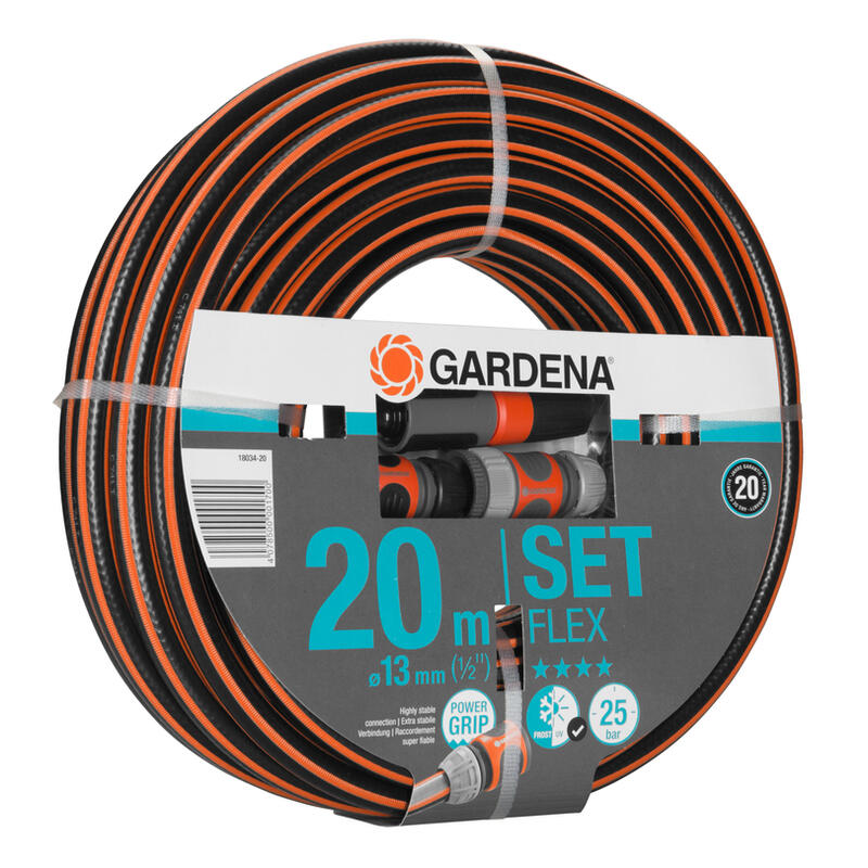 Gardena 18034-20 Manguera De Jardín 20 M Por Encima/Debajo Del Suelo Gris, Naranja