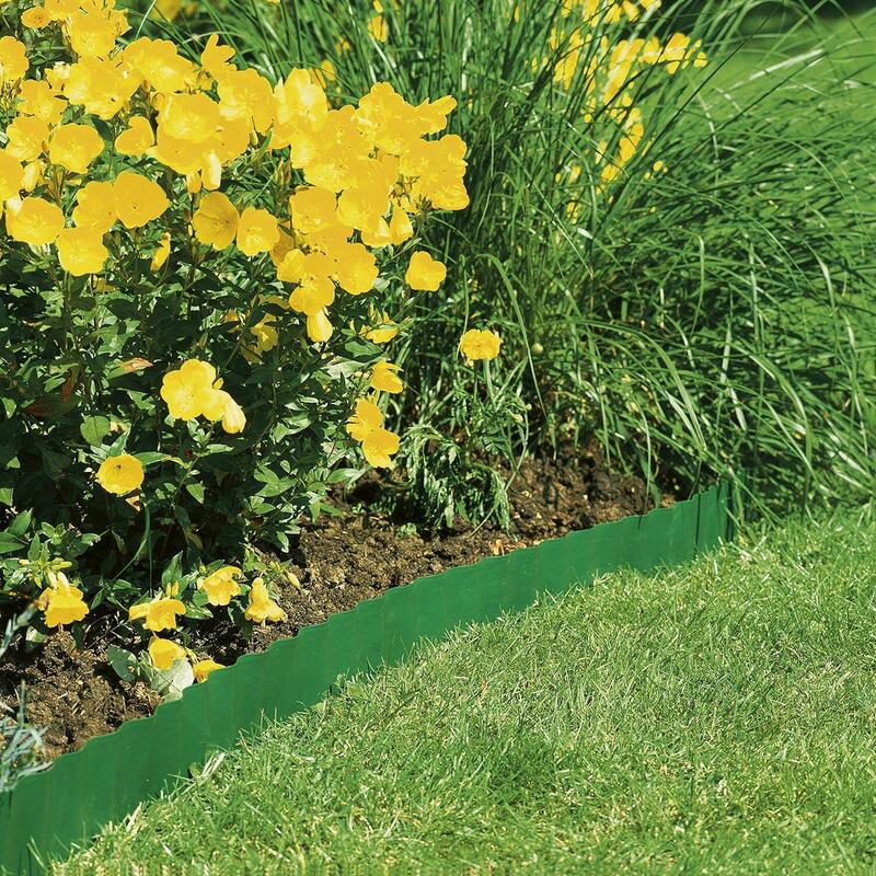 Gardena Borde De Césped, 20 Cm De Altura, Borde Verde 9m