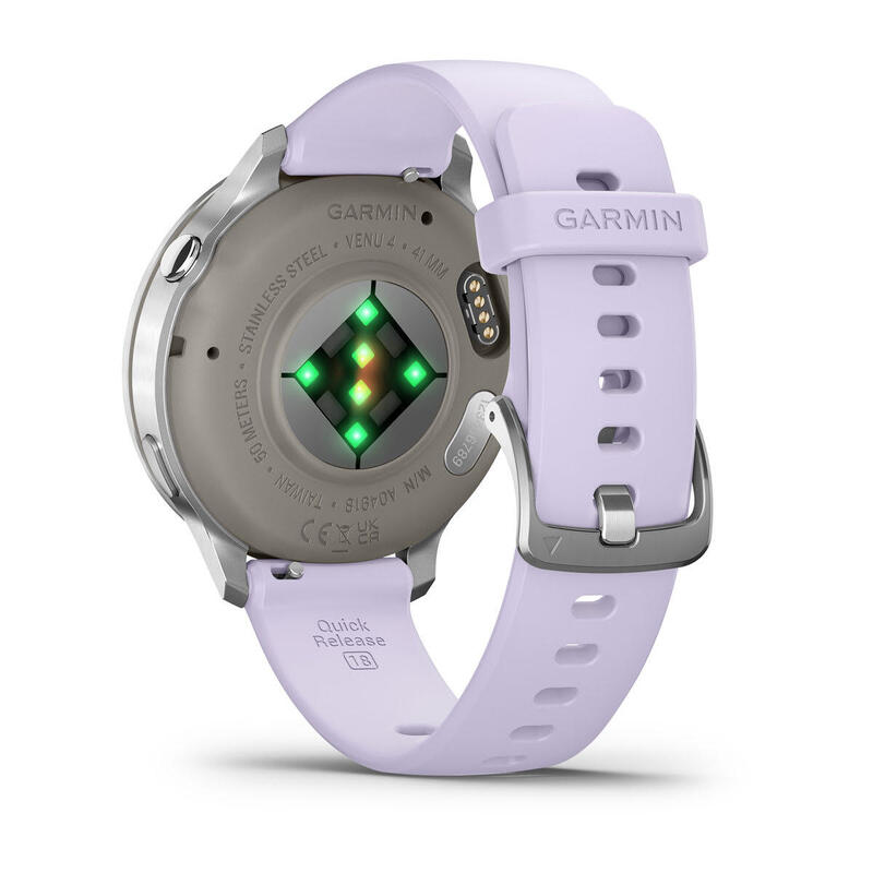 Garmin Venu® 4 Plateado Con Correa De Silicona Lila Smartwatch 41mm