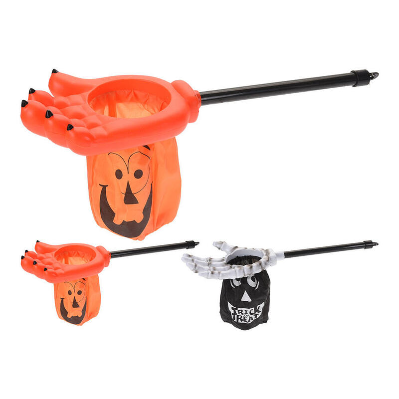 Garra Con Bolsa Recoge Caramelos Halloween Modelos Variados