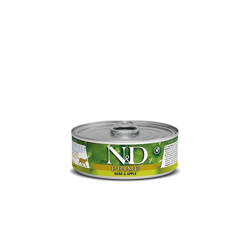 Gato Farmina N&D Cat Prime Boar & Apple 80gr