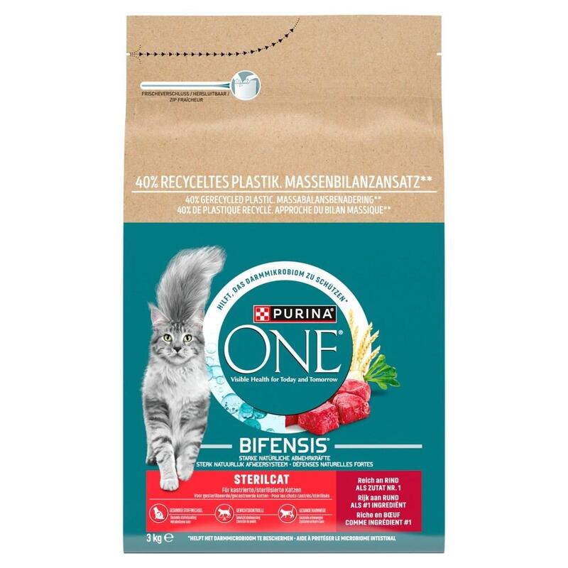 Gato Purina One Carne Y Trigo 3kg