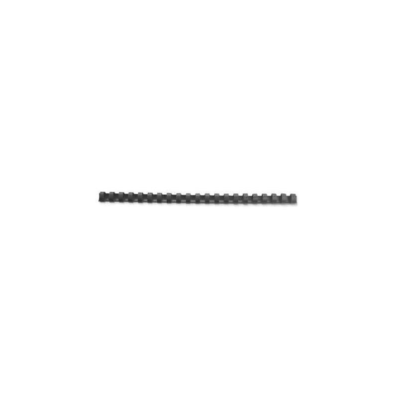 Gbc Canutillo Plástico 6 Mm Negro (Caja 100)