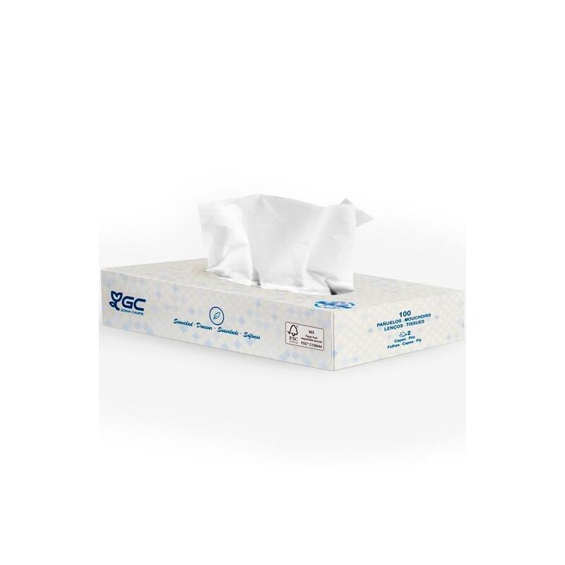 Gc Pañuelos Faciales 2 Capas Caja 100u Blanco