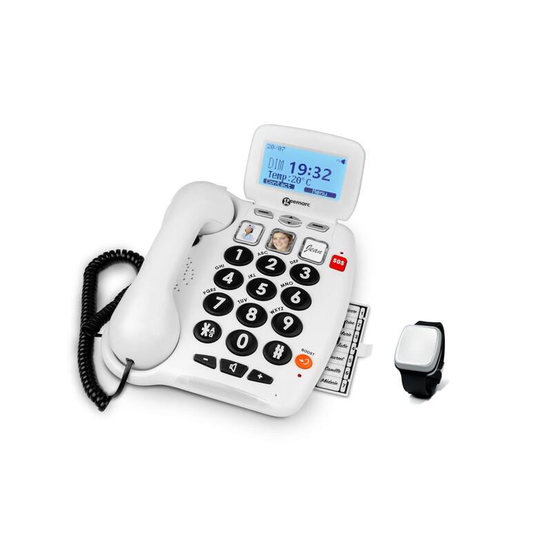 Geemarc Pack Serenities 100 Notruftelefon Mit Fallsensor-Armband
