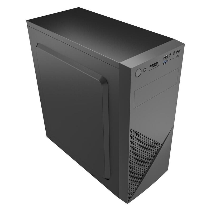 Gembird Office Computer Case Fornax 170 Atx 2x Usb 2.0 + 1x Usb 3.0 + 1x Usb Tipo C Card Reader Black
