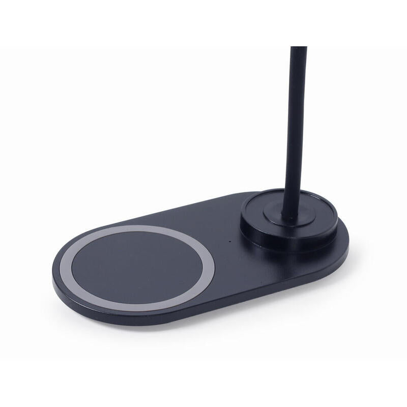 Gembird Ta-Wpc10-Led-01-Mx Lámpara De Mesa Negro, Blanco