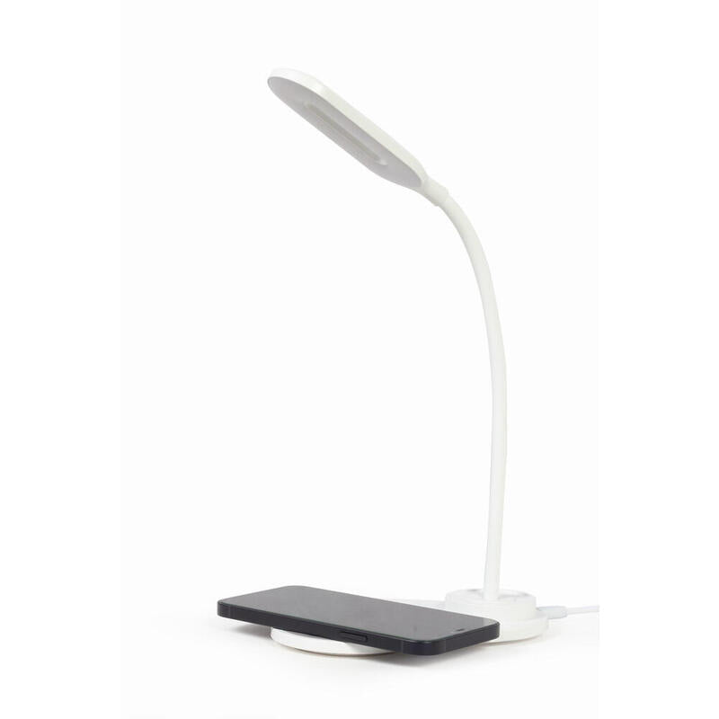 Gembird Ta-Wpc10-Led-01-Mx Lámpara De Mesa Negro, Blanco