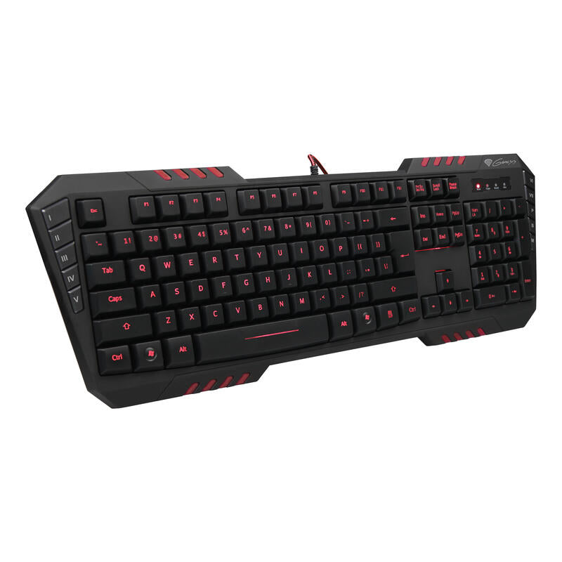 Genesis Teclado Gaming Rx55 Retroiluminado 104 Teclas + 10 Multimedia Usb 2.0 Nkg-0404