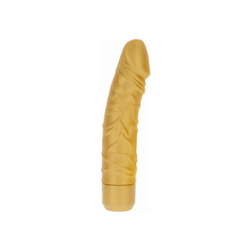 Get Real - Gold Dicker Original Vibrador Dorado