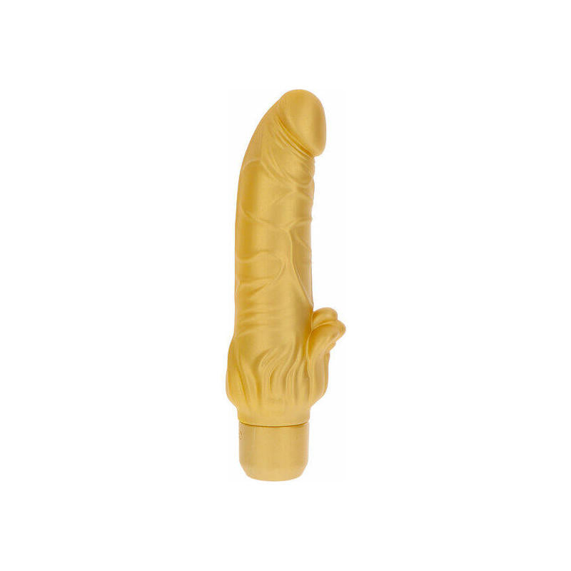 Get Real - Gold Dicker Stim Vibrador Dorado
