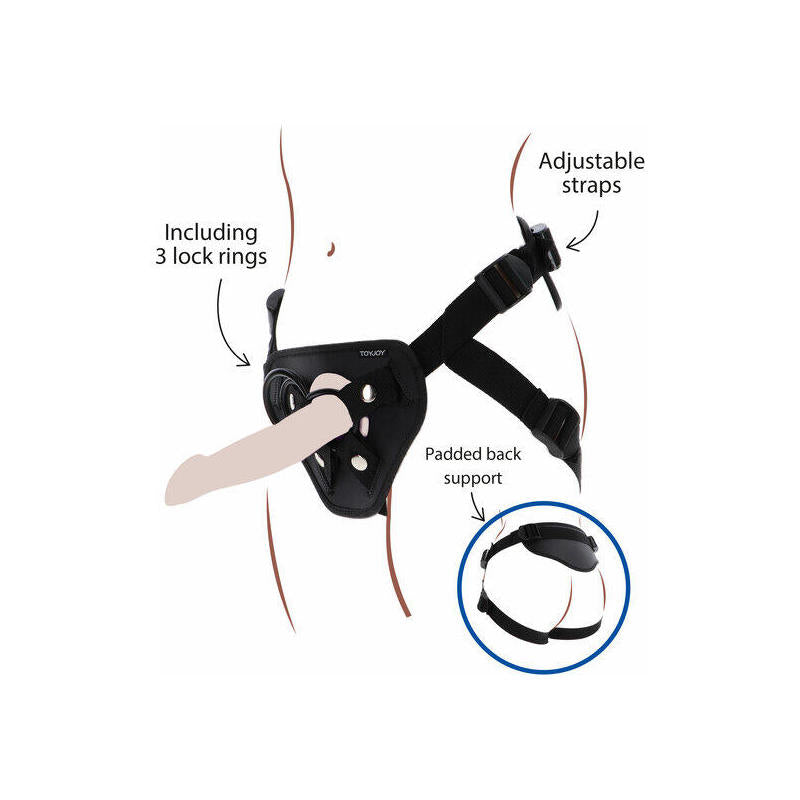 Get Real - Strap-On Deluxe Harnes Negro
