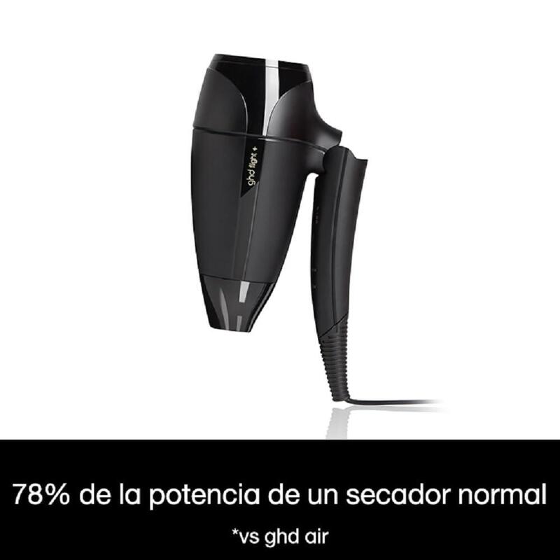 Ghd Flight+ - Secador De Pelo De Viaje Potente, Premium, Plegable Y Portátil Con Lujoso Estuche De Transporte, Voltaje Dual