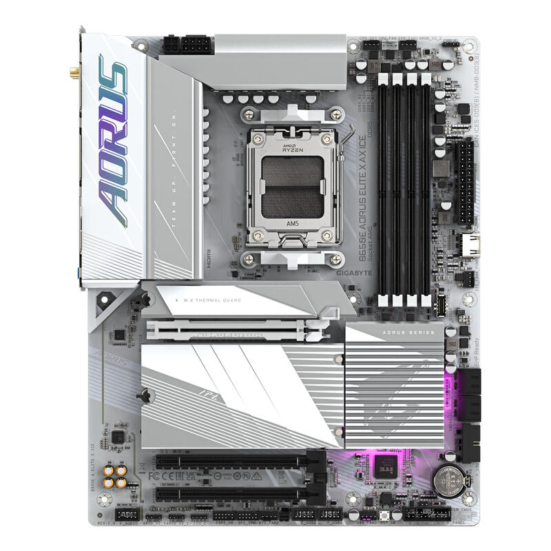 Gigabyte B650e Aorus Elite X Ice Am5 4xddr5 4xsata 3xm.2