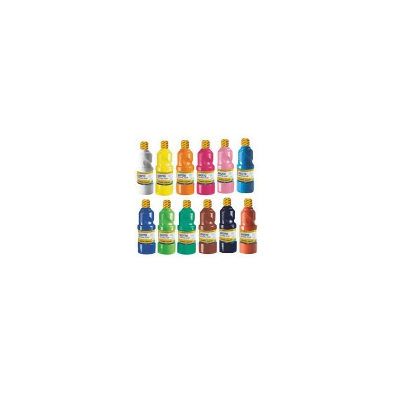 Giotto Témpera Escolar Lavable Amarillo Botella 1000 Ml