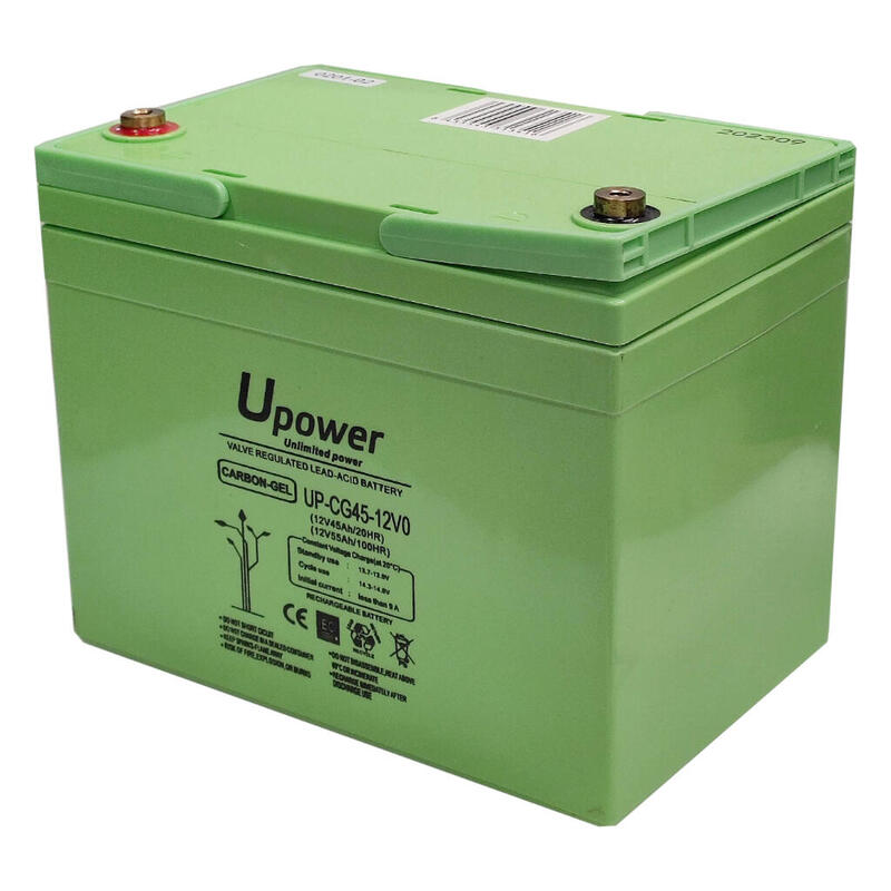 Global Bat-12v45ah Batería De Plomo Carbon-Gel 12v-45ah