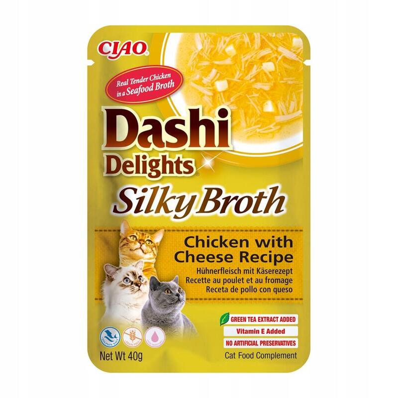Golosina Para Gatos Inaba Cat Dashi Delights Silky Broth Chicken With Cheese 40g