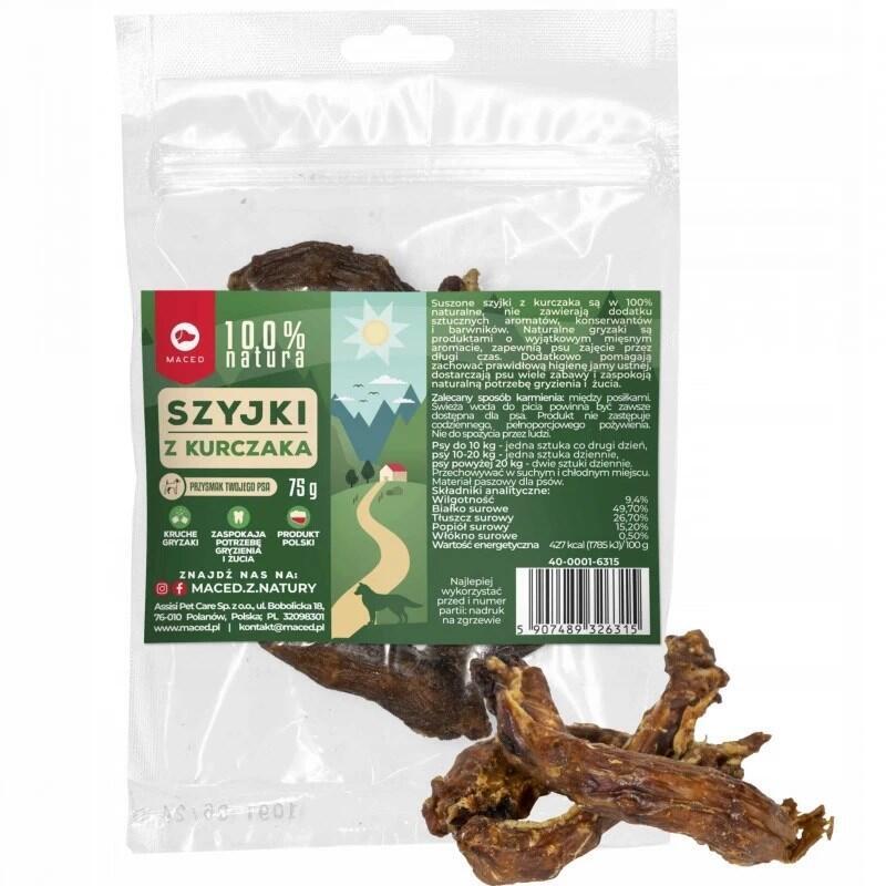 Golosina Para Perro Maced Cuello De Pollo 100% Nature 75 G