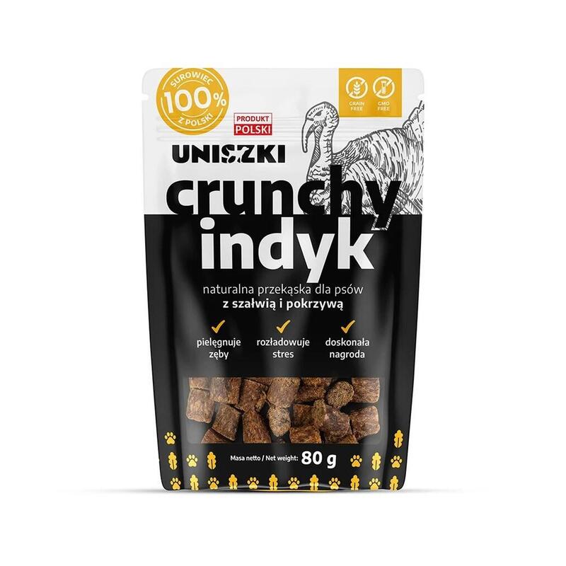 Golosina Para Perros Uniszki Pavo Crujiente Con Salvia Y Ortiga 80g