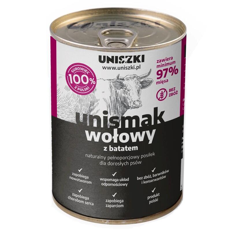 Golosina Para Perros Uniszki Unismak Carne De Res Con Batata 410g