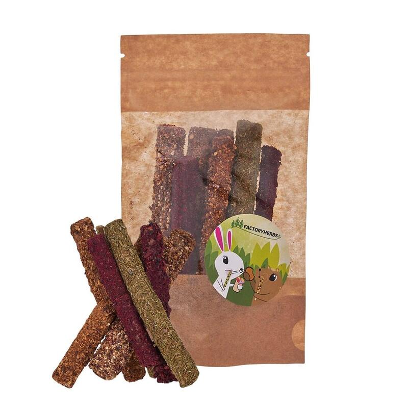 Golosina Para Roedores Y Conejos Factoryherbs Palitos De Hierbas Y Verduras 50g