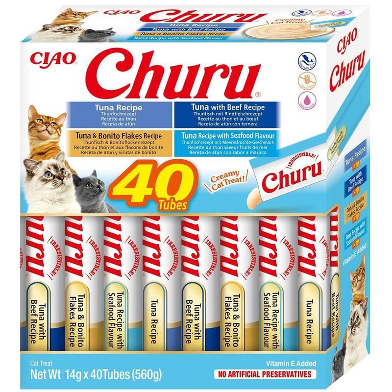 Goma Para Gatos Inaba Churu Variety Box Tuna 40 X 14g