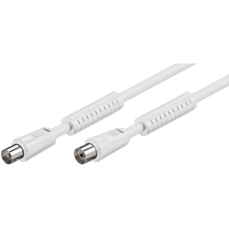 Goobay 50724 Cable Coaxial 2,5 M Blanco