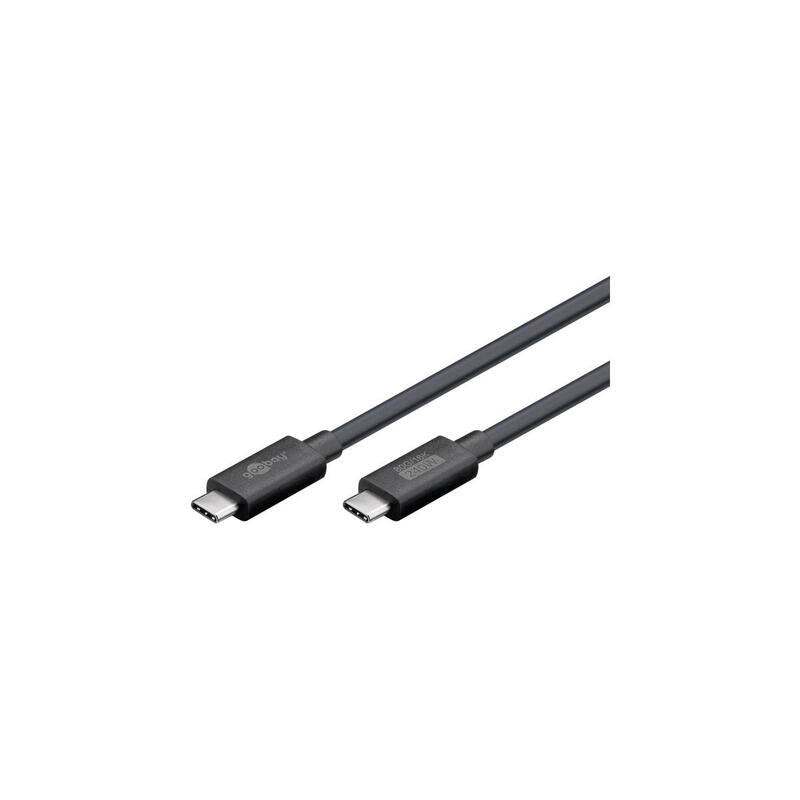 Goobay Usb4 Version 2.0 Cable, Usb-C Stecker > Usb-C Stecker, 80gbit/S (Negro, 1,2 Meter, Laden Mit Bis Zu 240 Watt) 74376