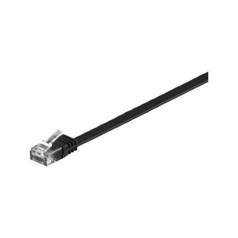 Goobay Cat6 U/Utp Flat 1.5m Cable De Red 1,5 M U/Utp (Utp) Negro
