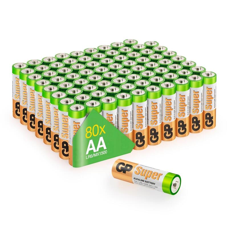 Gp Batterie Alkaline Super Aa 1,5v 80 Piezas