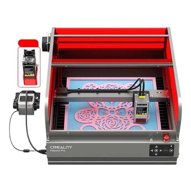 Grabador Láser Creality Falcon2 Pro 40w+1,6w Máquina De Corte Y Grabado Con Cámara Integrada