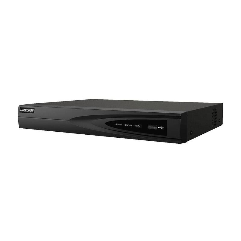Grabador Nvr Ip 4ch 8mp 4poe 40/80 Mbps 1hdd E/S Audio Motion Detection 2.0 Hikvision