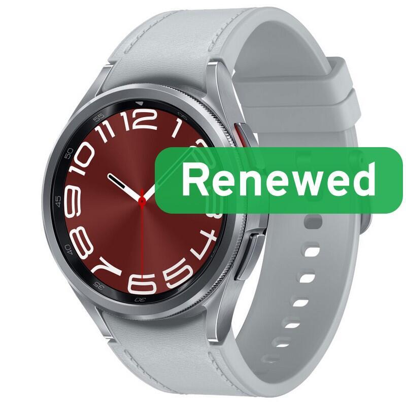 Grade A Samsung Galaxy Watch6 Classic Bt 43mm (Sm-R950n) 1.3" Super Amoled Bluetooth Silver Wear Os
