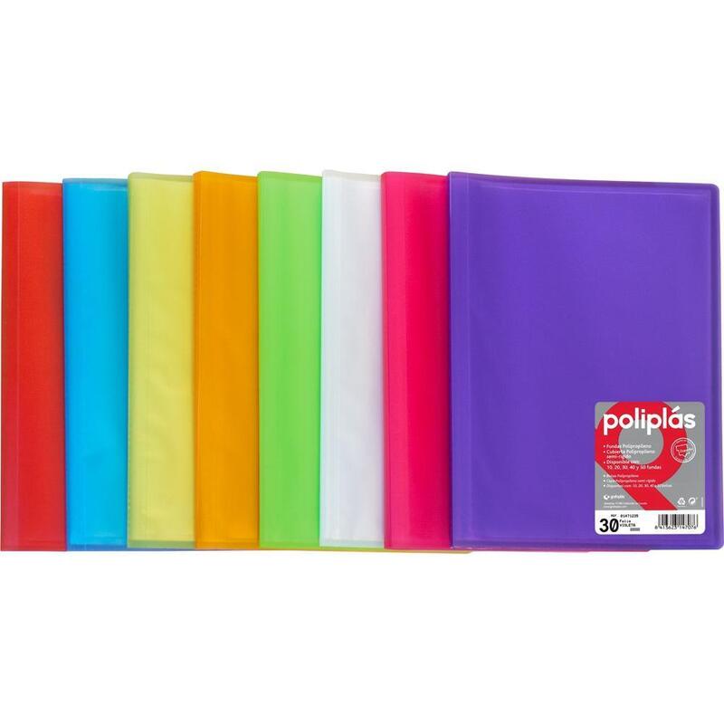 Grafoplás Carpeta Poliplás De Polipropileno Translúcido Con 10 Fundas Soldadas Folio Verde