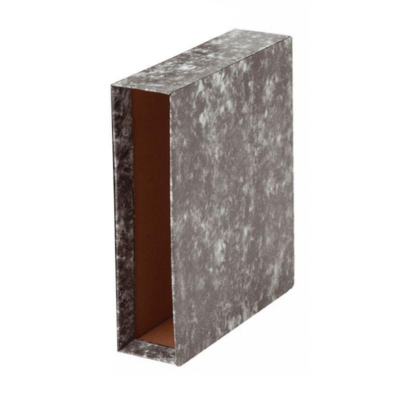 Grafoplás Estuche Archivador Ecoclassic Folio Cartón Forrado Papel Gris Plomo