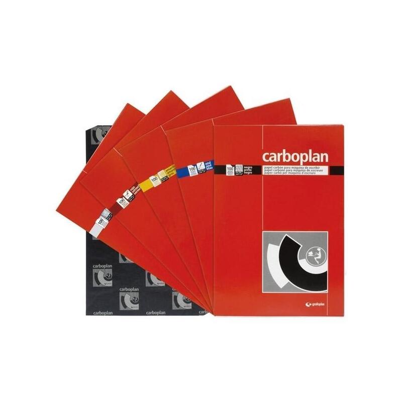 Grafoplas Papel Carbón Y De Calcar Carboplan 210x330mm Pack 10h Blanco