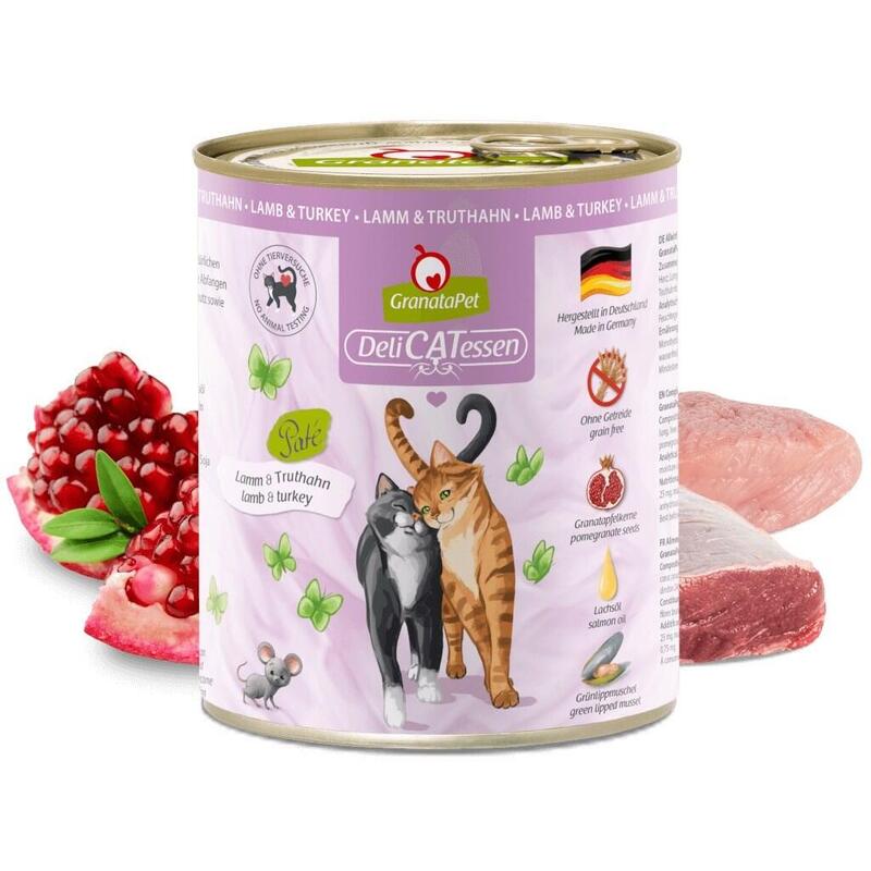 Granatapet Delicatessen Salmón Y Pavo Comida Húmeda Para Gatos - 800 G
